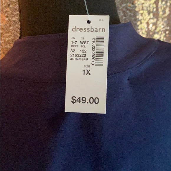 Navy Blue Jacket NWT 1X - Picture 4 of 4